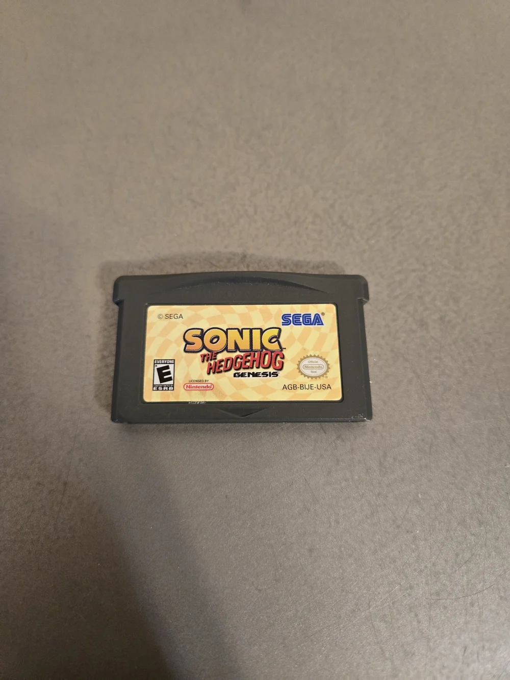 Nintendo Gameboy Advance Sonic The Hedgehog Genesis Video Game